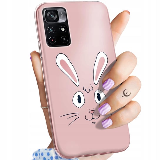 Etui Do Poco M4 Pro 5G / Redmi Note 11T 5G Wzory Królik Zając Bunny Obudowa Xiaomi