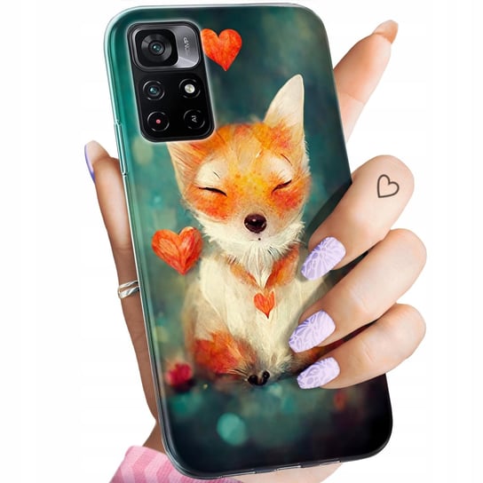 Etui Do Poco M4 Pro 5G / Redmi Note 11T 5G Wzory Liski Lisy Fox Obudowa Xiaomi