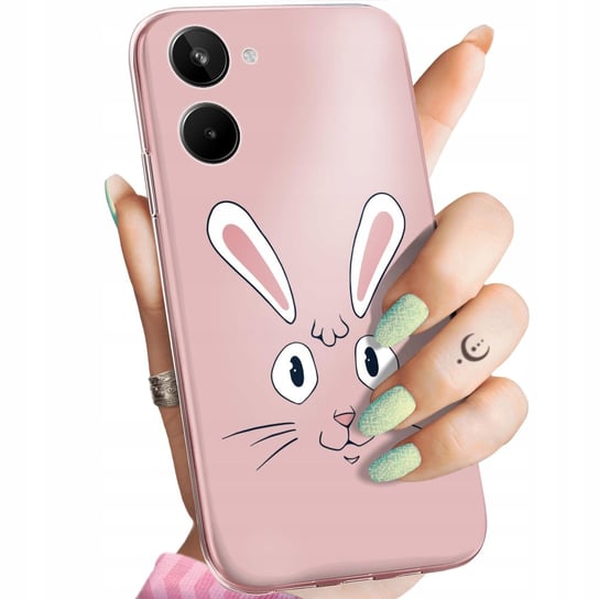 Etui Do Realme 10 4G Wzory Królik Zając Bunny Obudowa Pokrowiec Case Realme
