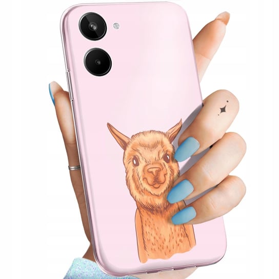 ETUI DO REALME 10 4G WZORY LAMA ALPAKA ANDY OBUDOWA POKROWIEC CASE Realme