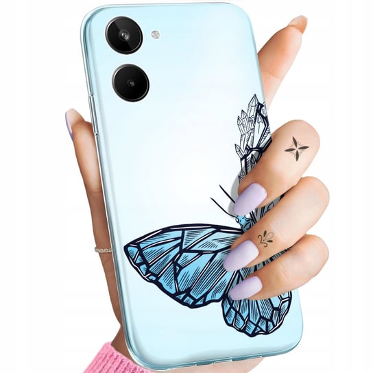 Etui Do Realme 10 4G Wzory Motyle Butterfly Barwne Obudowa Pokrowiec Case Realme