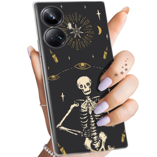 Etui Do Realme 10 Pro 5G Wzory Czaszka Szkielety Memento Mori Gotyk Obudowa Realme