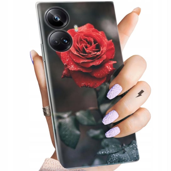 Etui Do Realme 10 Pro 5G Wzory Róża Z Różą Rose Obudowa Pokrowiec Case Realme