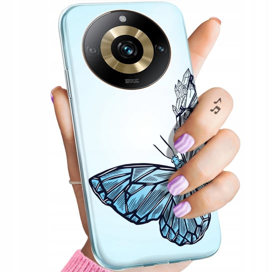 Etui Do Realme 11 Pro 5G / 11 Pro Plus 5G Wzory Motyle Butterfly Barwne Realme