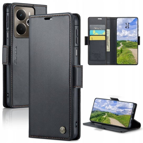 Etui do Realme 14 5G / 14T 5G PORTFELOWE SKÓRZANE Z BLOKOWANIEM RFID CaseMe