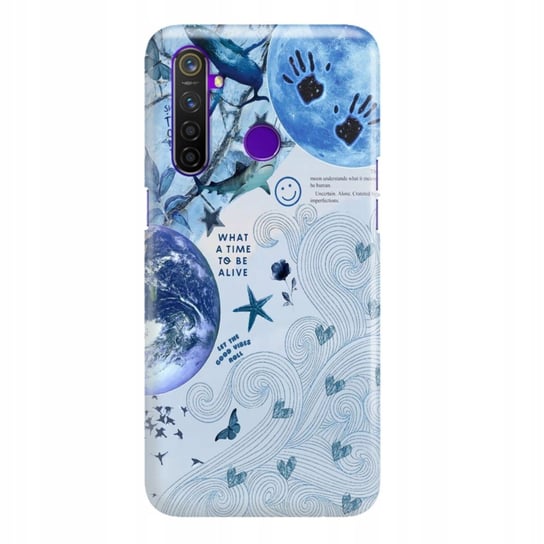 Etui Do REALME 5 PRO Sea Life Water Ocean Niebieskie Morskie Wiele Wzorów Funnycase