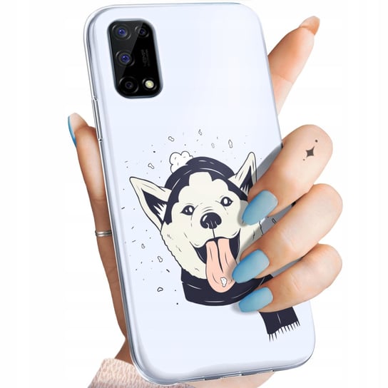 ETUI DO REALME 7 5G WZORY HUSKY PSY PIESKI OBUDOWA POKROWIEC CASE Realme