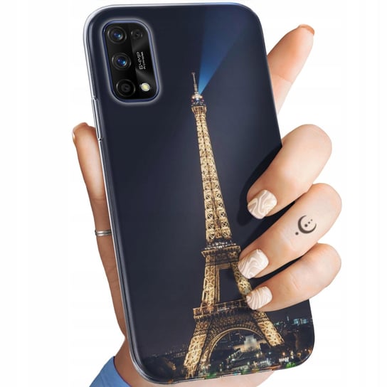 Etui Do Realme 7 Pro Wzory Paryż Francja Eiffel Obudowa Pokrowiec Case Realme