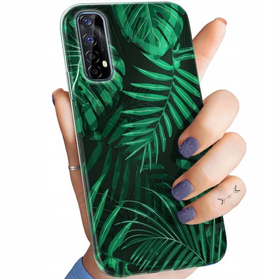 Etui Do Realme 7 Wzory Liście Liściaste Natura Obudowa Pokrowiec Case Realme