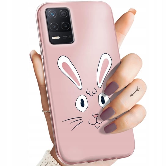 Etui Do Realme 8 5G Wzory Królik Zając Bunny Obudowa Pokrowiec Case Realme