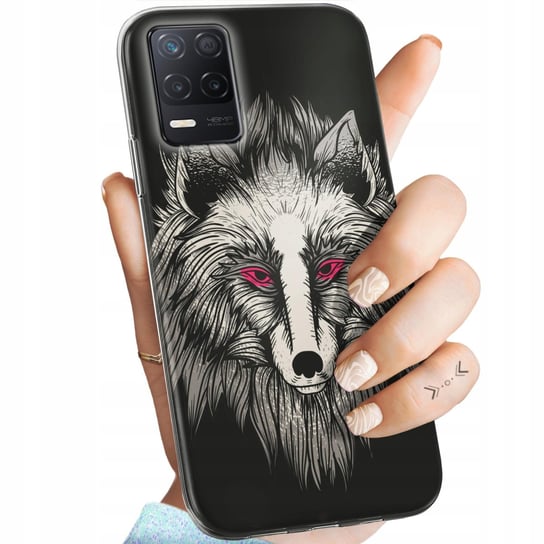 Etui Do Realme 8 5G Wzory Wilk Wilkołak Wolf Wilczyca Obudowa Pokrowiec Realme