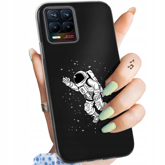 Etui Do Realme 8 / 8 Pro Wzory Astronauta Kosmonauta Rakieta Obudowa Case Realme