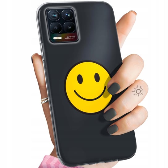 Etui Do Realme 8 / 8 Pro Wzory Uśmiech Smile Emoji Obudowa Pokrowiec Case Realme