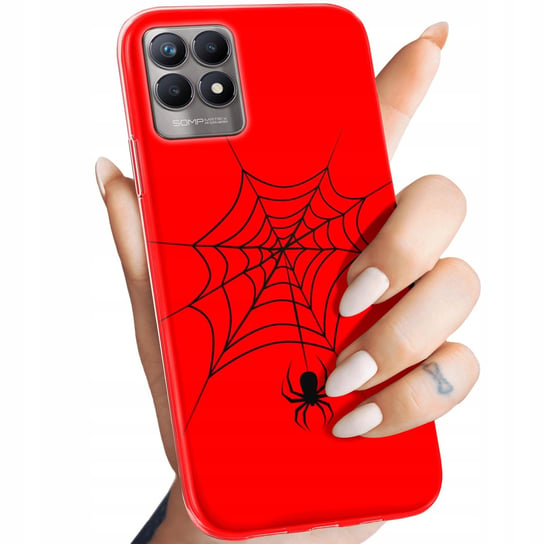 Etui Do Realme 8I Wzory Pająk Spider Pajęczyna Obudowa Pokrowiec Case Realme