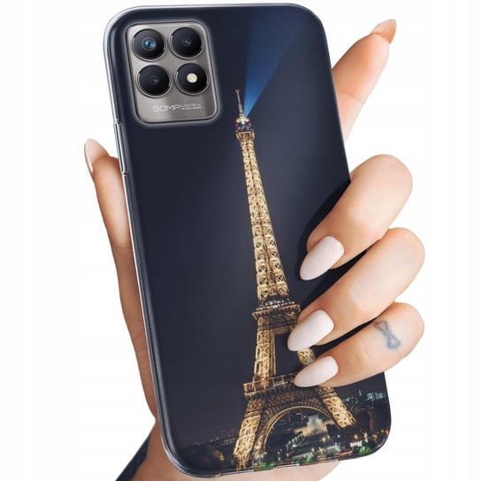 Etui Do Realme 8I Wzory Paryż Francja Eiffel Obudowa Pokrowiec Case Realme