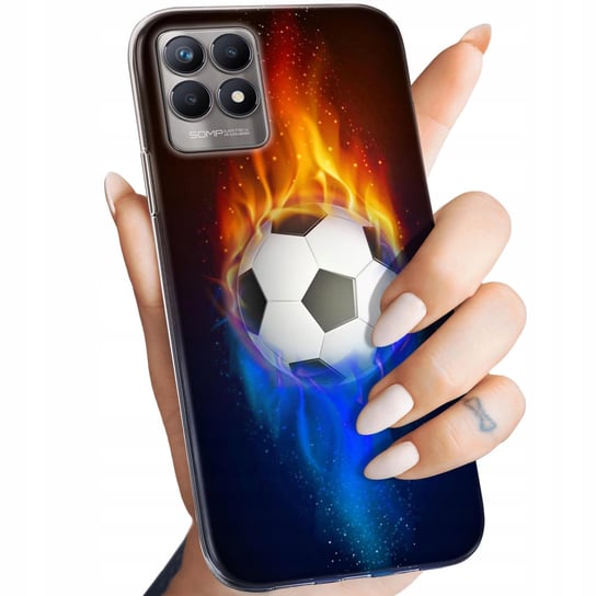 Etui Do Realme 8I Wzory Sport Piłkarskie Piłka Nożna Obudowa Pokrowiec Case Realme