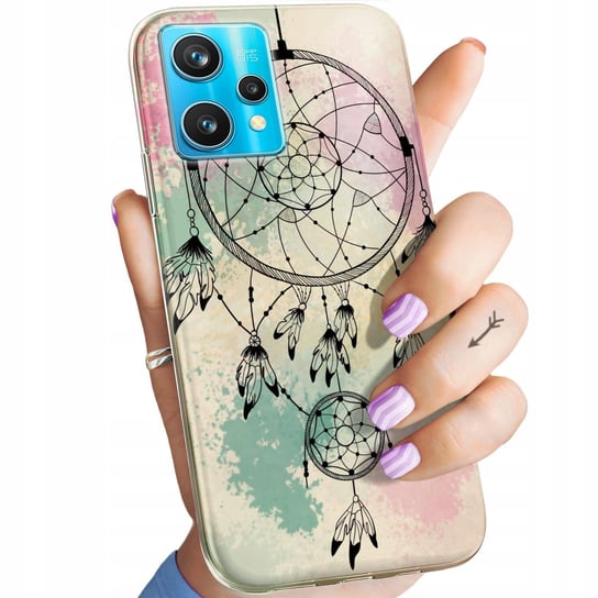 Etui Do Realme 9 Pro Plus Wzory Boho Łapacz Snów Pióra Obudowa Pokrowiec Realme