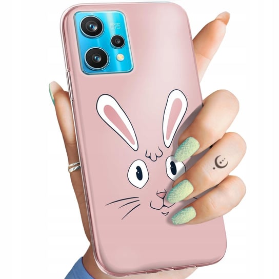 Etui Do Realme 9 Pro Plus Wzory Królik Zając Bunny Obudowa Pokrowiec Case Realme