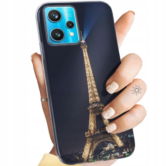 Etui Do Realme 9 Pro Plus Wzory Paryż Francja Eiffel Obudowa Pokrowiec Case Realme