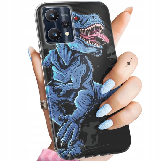 Etui Do Realme 9 Pro Wzory Dinozaury Reptilia Prehistoryczne Obudowa Case Realme