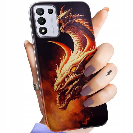 Etui Do Realme 9 Se Wzory Smoki Dragon Taniec Smoków Obudowa Pokrowiec Case Realme