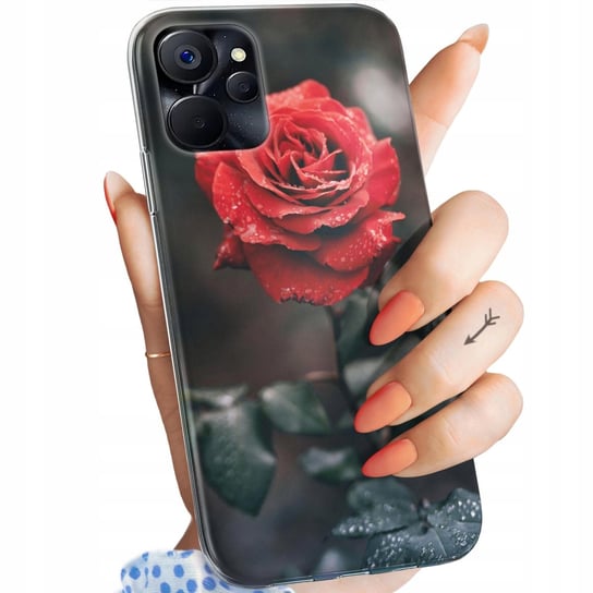 Etui Do Realme 9I 5G / Realme 10 5G Wzory Róża Z Różą Rose Obudowa Case Realme