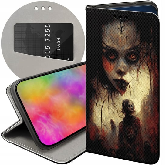 Etui Do Realme 9I | Oppo A96 4G Wzory Halloween Zombie Dynie Czaszki Case Realme