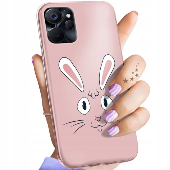Etui Do Realme 9I / Oppo A96 4G Wzory Królik Zając Bunny Obudowa Pokrowiec Realme