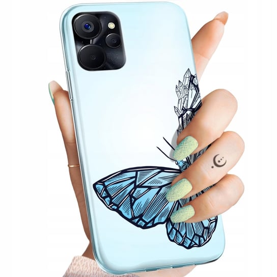 Etui Do Realme 9I / Oppo A96 4G Wzory Motyle Butterfly Barwne Obudowa Case Realme