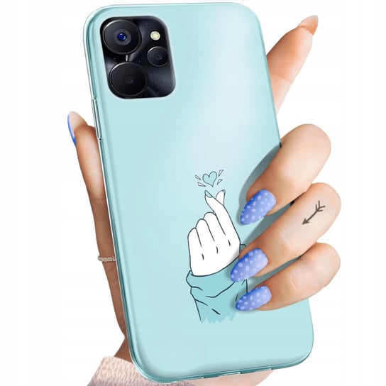 Etui Do Realme 9I / Oppo A96 4G Wzory Niebieskie Blue Blau Obudowa Case Realme