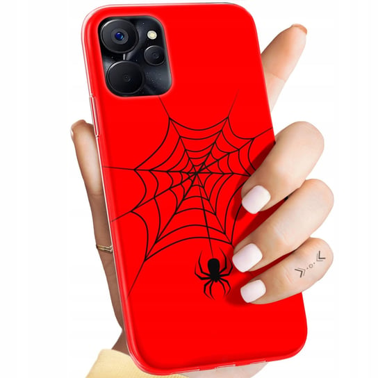 Etui Do Realme 9I / Oppo A96 4G Wzory Pająk Spider Pajęczyna Obudowa Case Realme