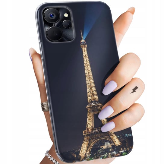 Etui Do Realme 9I / Oppo A96 4G Wzory Paryż Francja Eiffel Obudowa Case Realme