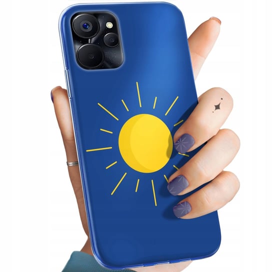 ETUI DO REALME 9I / OPPO A96 4G WZORY SŁOŃCE PLANETY SUN OBUDOWA POKROWIEC Realme