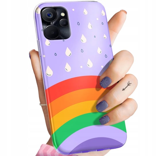 Etui Do Realme 9I / Oppo A96 4G Wzory Tęcza Rainbow Obudowa Pokrowiec Case Realme