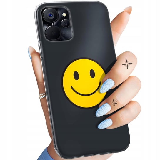 Etui Do Realme 9I / Oppo A96 4G Wzory Uśmiech Smile Emoji Obudowa Pokrowiec Realme