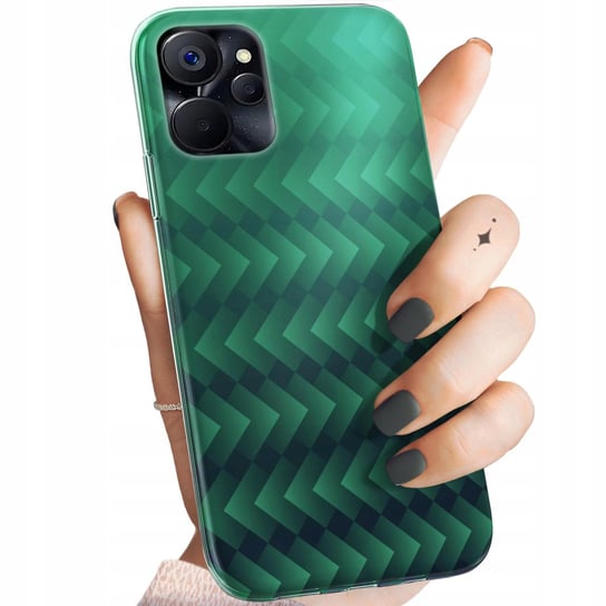 Etui Do Realme 9I / Oppo A96 4G Wzory Zielone Grassy Green Obudowa Case Realme