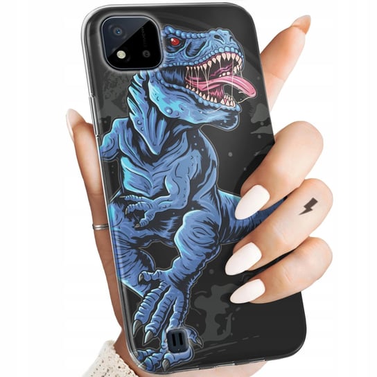 Etui Do Realme C11 2021 / C20 Wzory Dinozaury Reptilia Prehistoryczne Case Realme