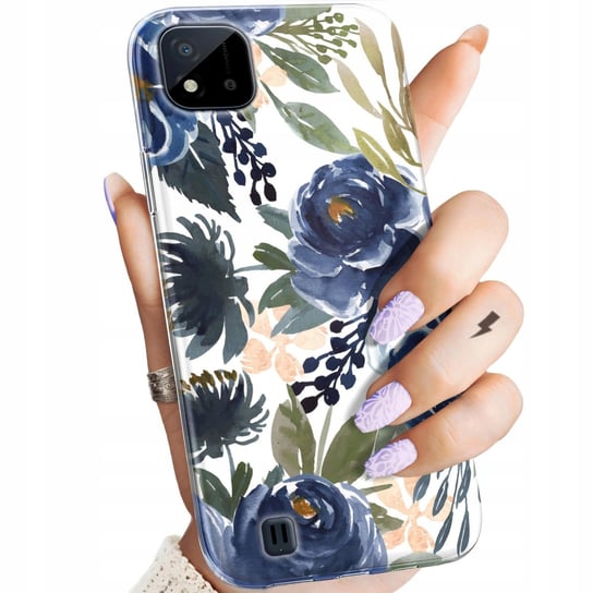 Etui Do Realme C11 2021 / C20 Wzory Kwiaty Kwieciste Flower Obudowa Case Realme