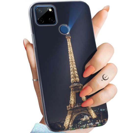 Etui Do Realme C12 Wzory Paryż Francja Eiffel Obudowa Pokrowiec Case Realme