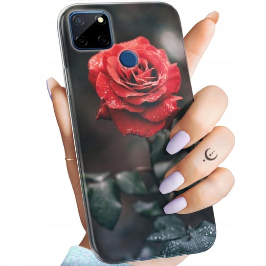 Etui Do Realme C12 Wzory Róża Z Różą Rose Obudowa Pokrowiec Case Realme