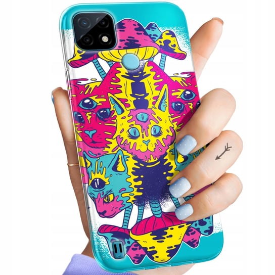 ETUI DO REALME C21 WZORY PSYCHO LSD PSYCHODELIC GRZYBKI OBUDOWA POKROWIEC Realme