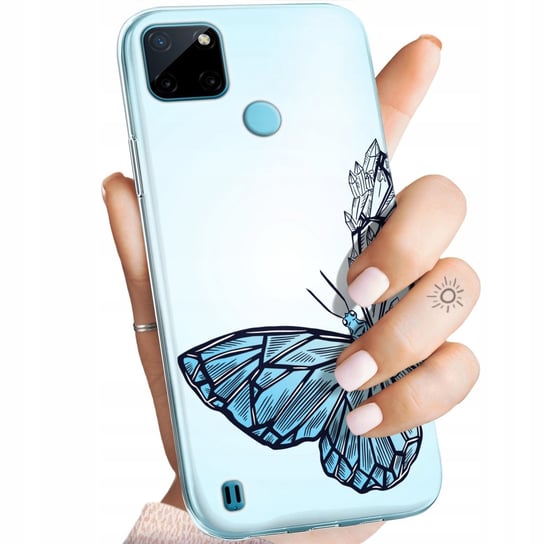 Etui Do Realme C21Y / C25Y Wzory Motyle Butterfly Barwne Obudowa Pokrowiec Realme