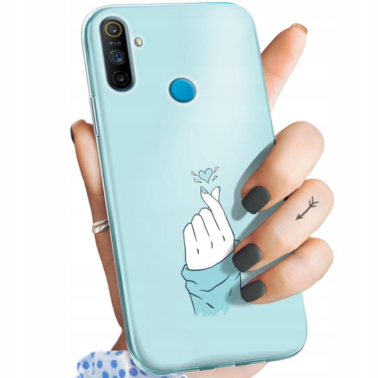 Etui Do Realme C3 Wzory Niebieskie Blue Blau Obudowa Pokrowiec Case Realme