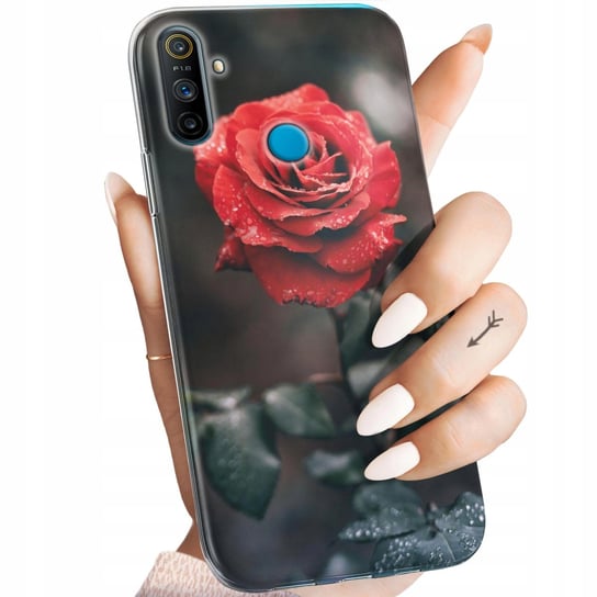 Etui Do Realme C3 Wzory Róża Z Różą Rose Obudowa Pokrowiec Case Realme