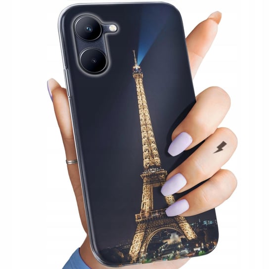 Etui Do Realme C33 Wzory Paryż Francja Eiffel Obudowa Pokrowiec Case Realme