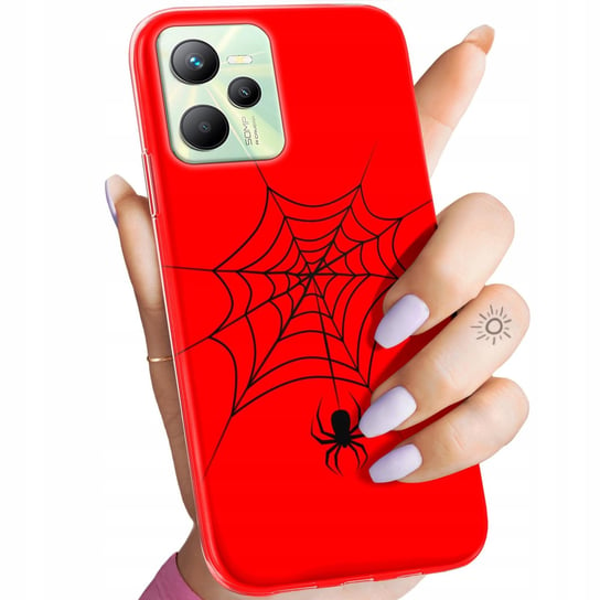 Etui Do Realme C35 Wzory Pająk Spider Pajęczyna Obudowa Pokrowiec Case Realme