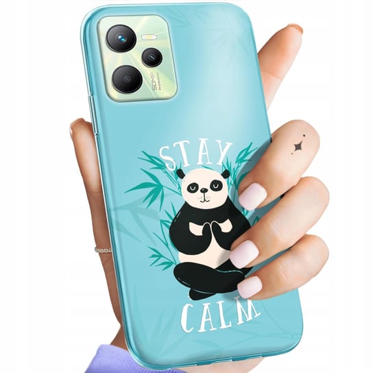 Etui Do Realme C35 Wzory Panda Bambus Pandy Obudowa Pokrowiec Case Realme