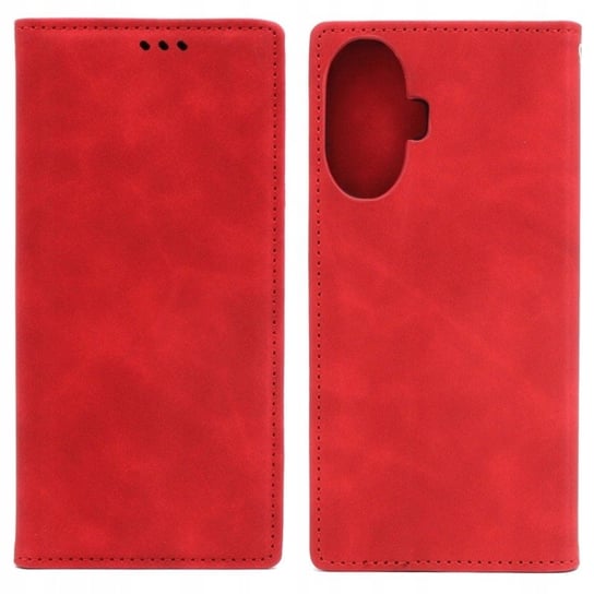 Etui do Realme C55 Smart Retro Pokrowiec Case Portfel czerwone GSM-HURT