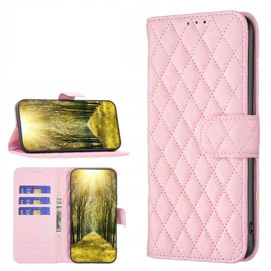 Etui do Realme C55 SMART SOFT Pokrowiec Case portfel różowe GSM-HURT