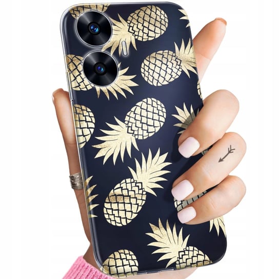 ETUI DO REALME C55 WZORY ANANAS OWOCE EGZOTYCZNE OBUDOWA POKROWIEC CASE Realme